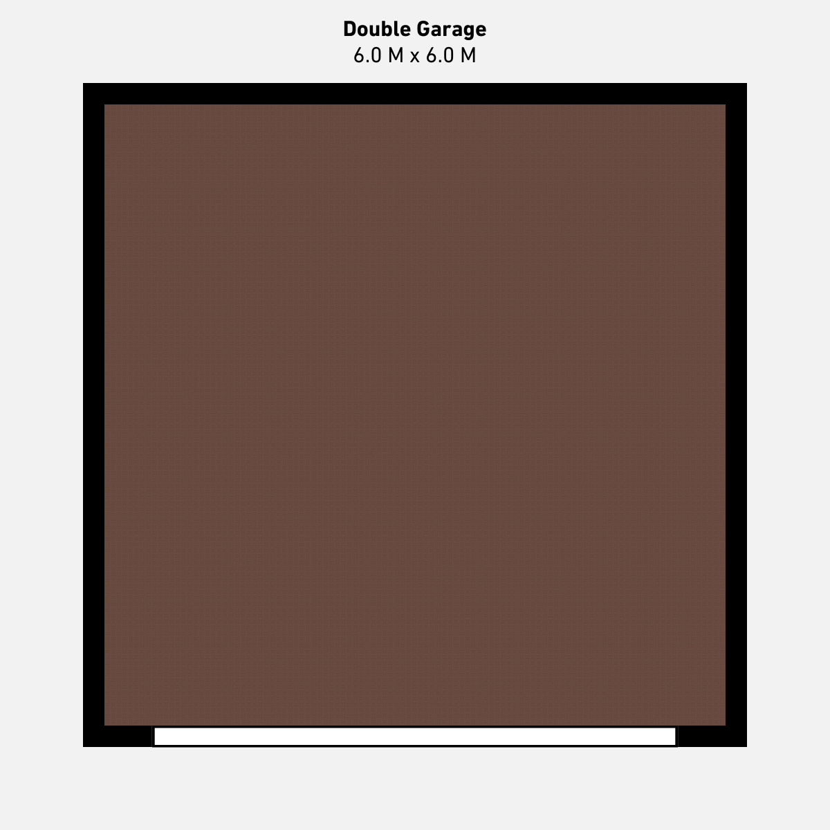 Double Garage Floor Kit, Single Colour