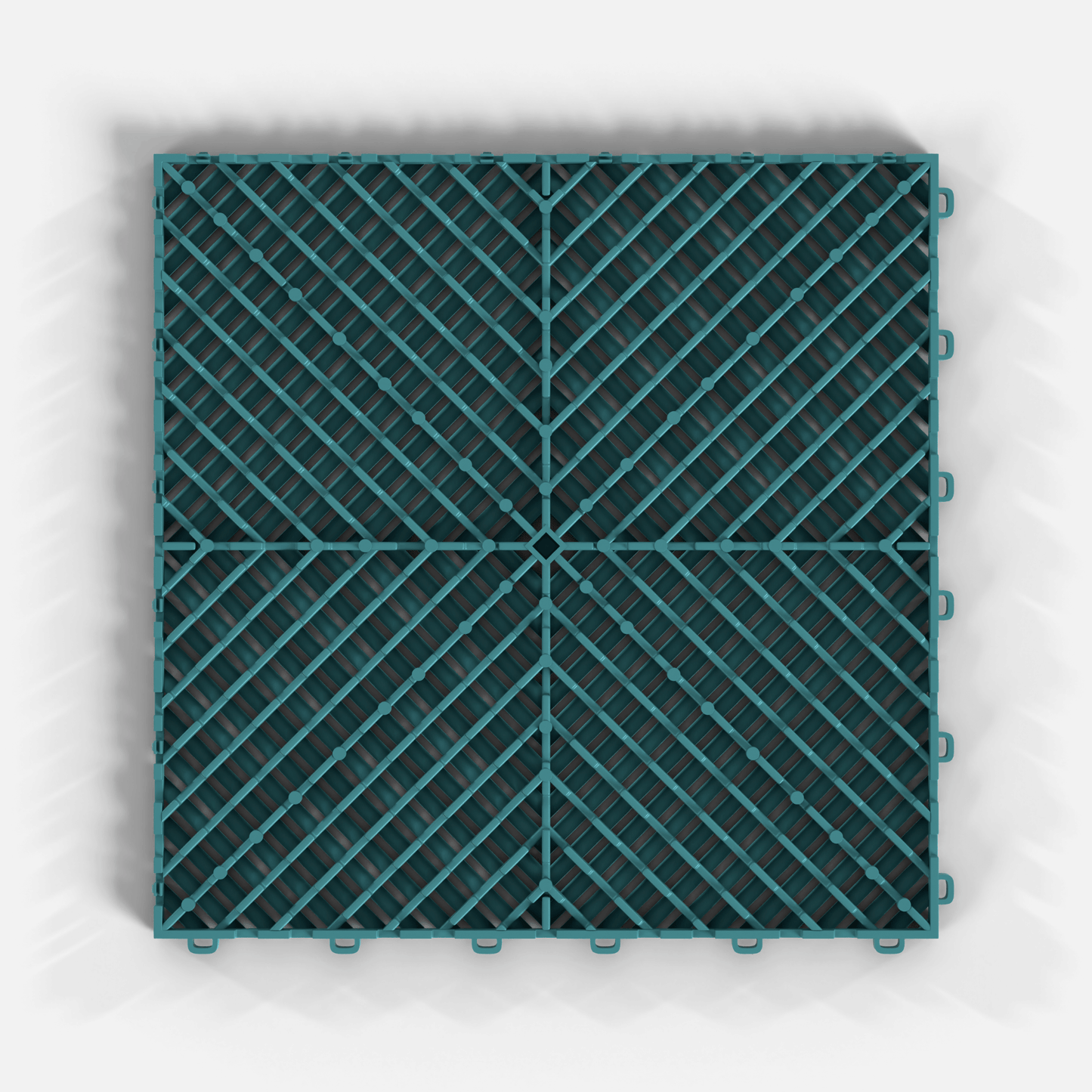 ULTRAGRID Garage Floor Tile, Turbo Teal (16-Pack)