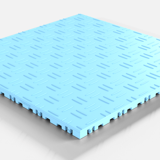 ULTRATUFF Garage Floor Tile, Gulf Blue (16-Pack)