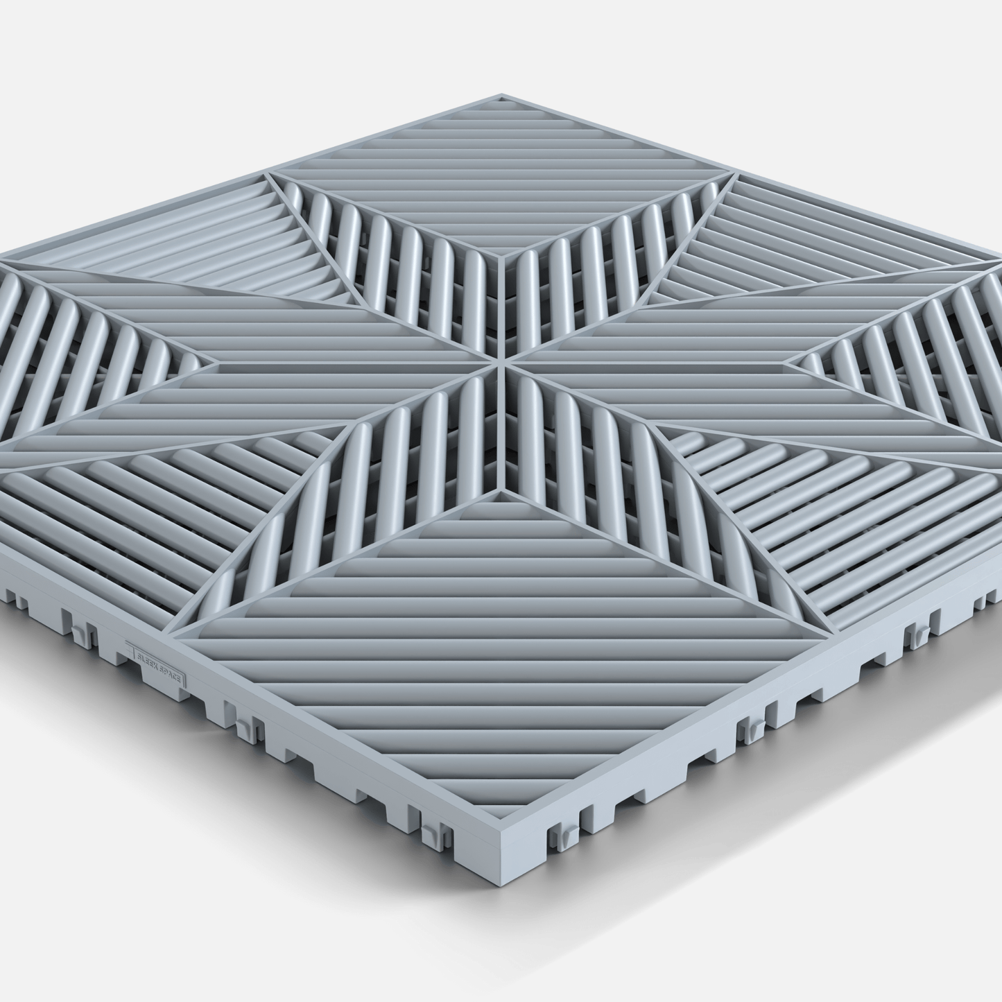 ULTRAFLUX Garage Floor Tile, Silver Grey (16-Pack)