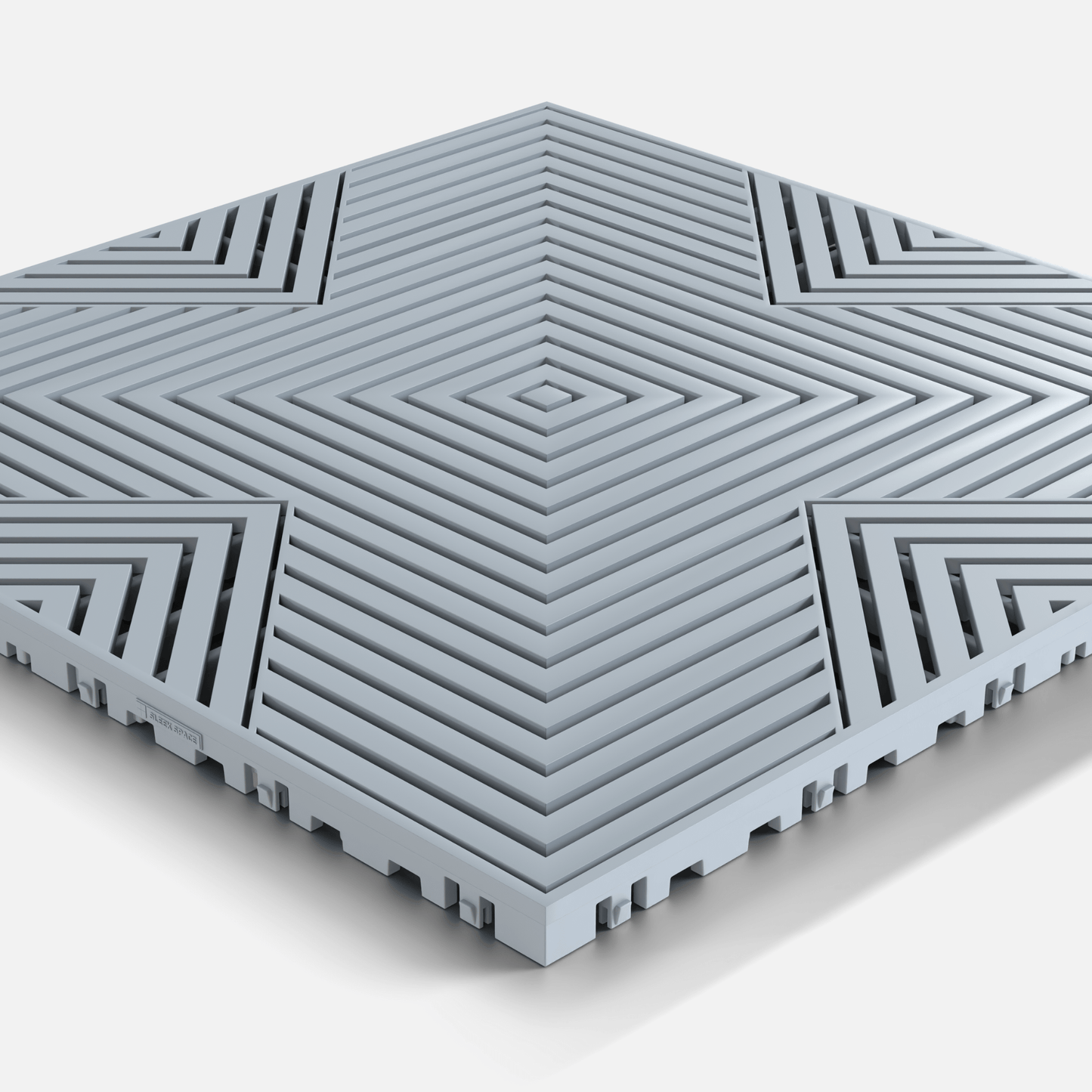 ULTRACORE Garage Floor Tile, Silver Grey (16-Pack)