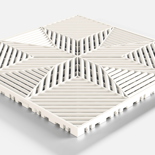 ULTRAFLUX Garage Floor Tile, Alpine White (16-Pack)