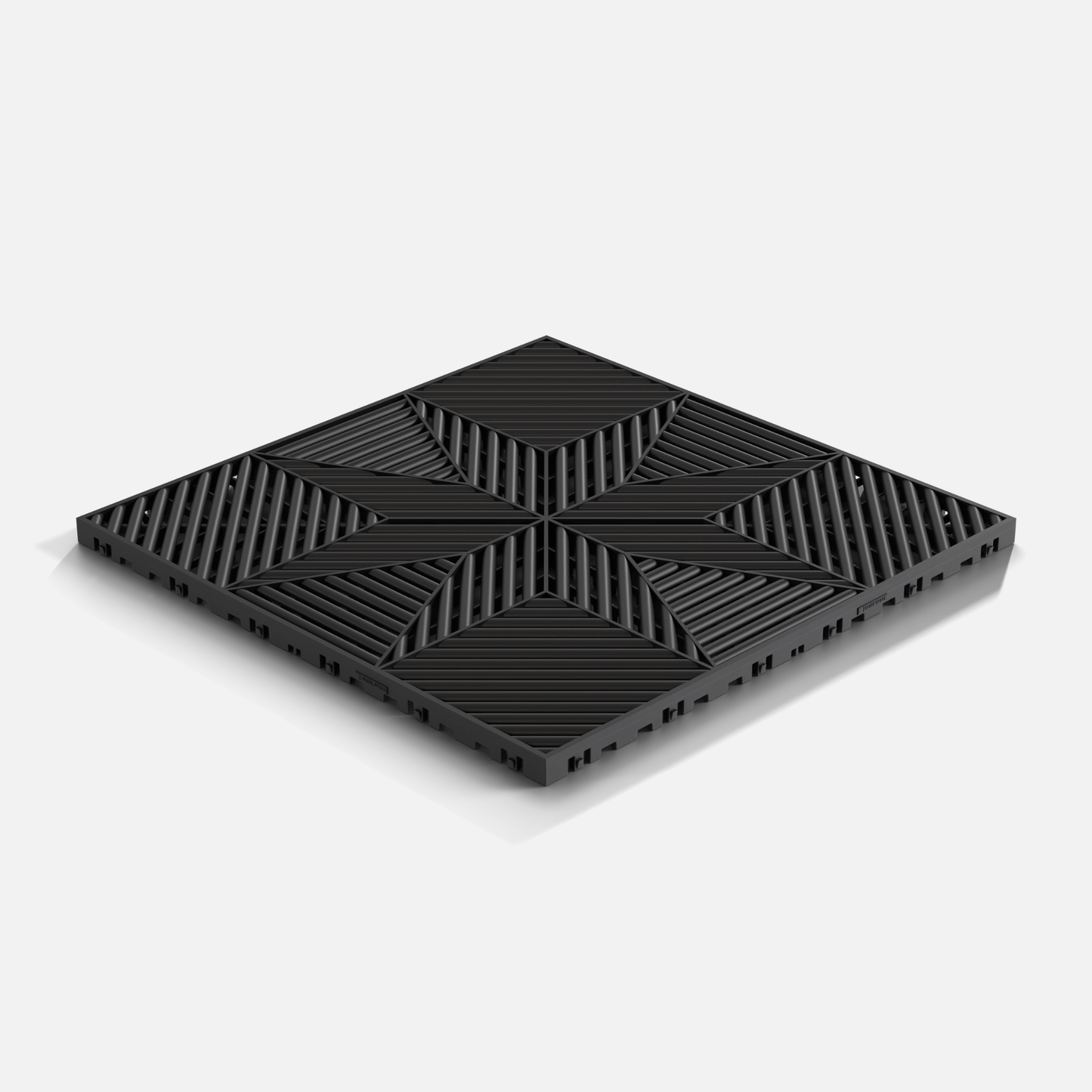 ULTRAFLUX Garage Floor Tile, Jet Black (16-Pack)