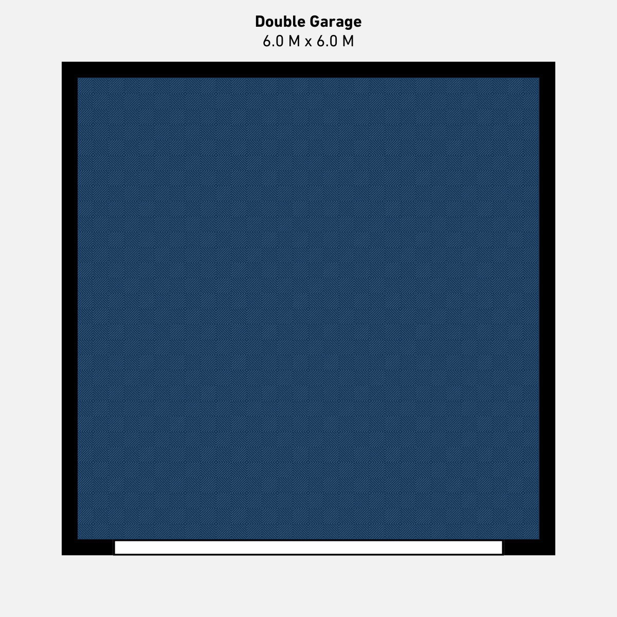 Double Garage Floor Kit, Single Colour