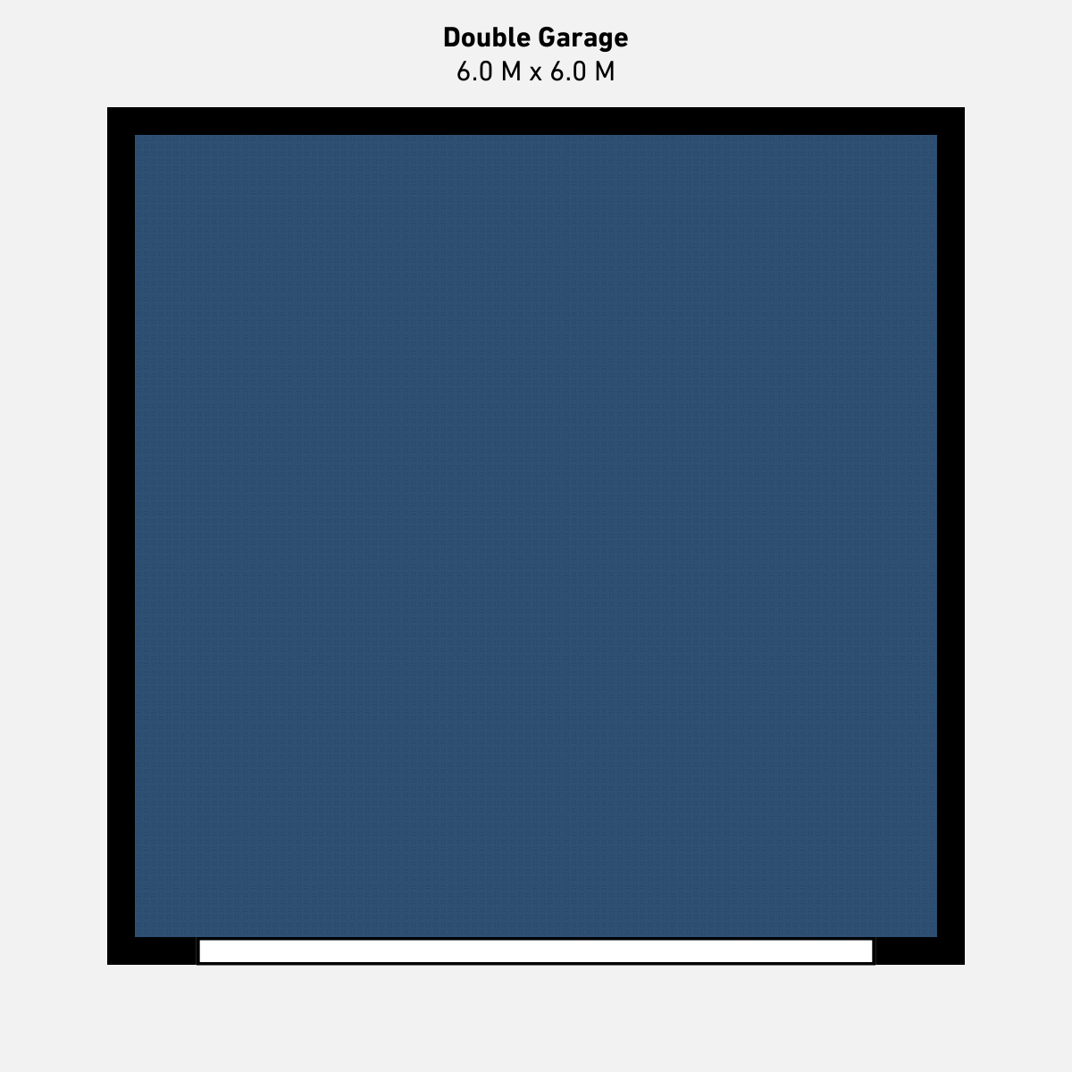 Double Garage Floor Kit, Single Colour