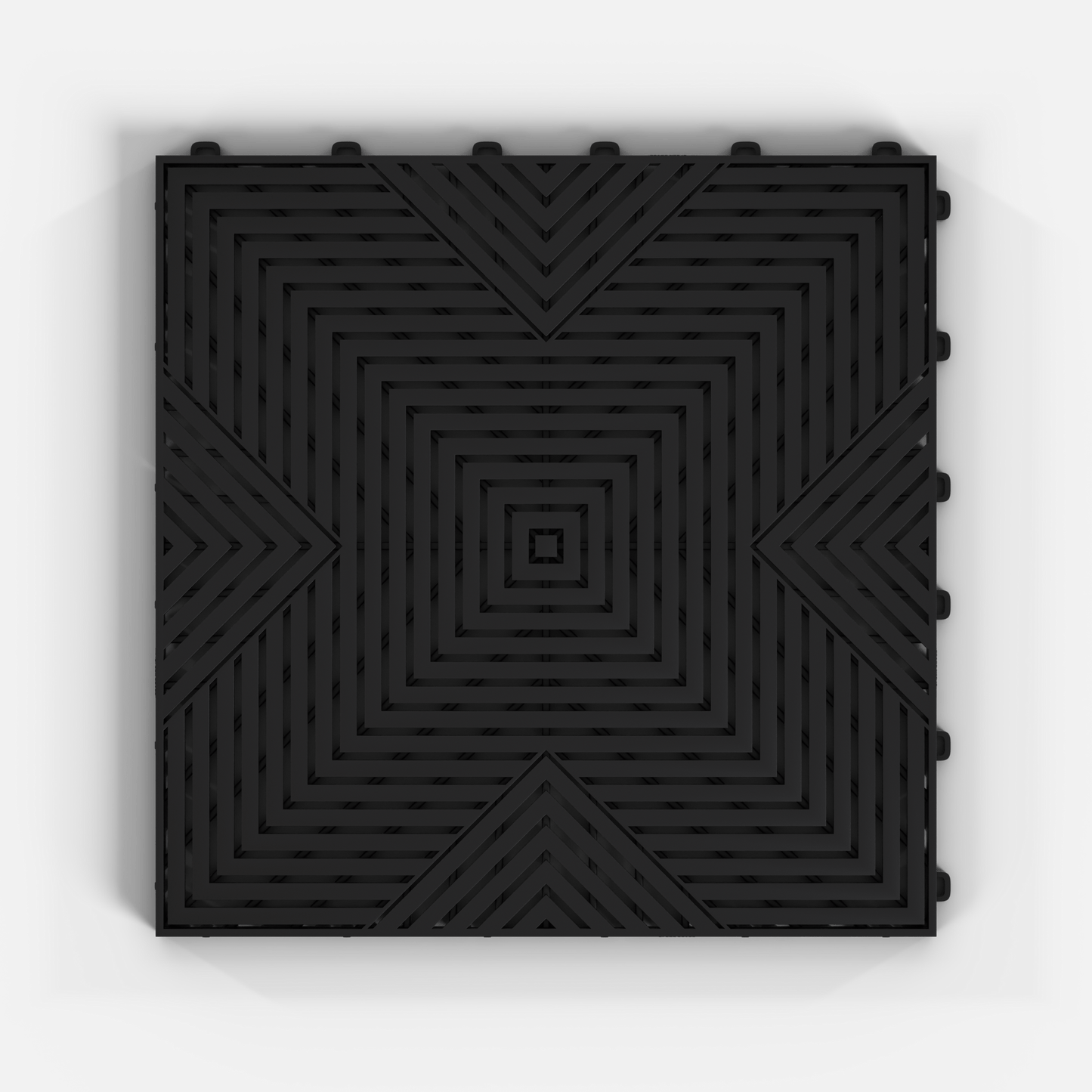 ULTRACORE Garage Floor Tile, Jet Black (16-Pack)