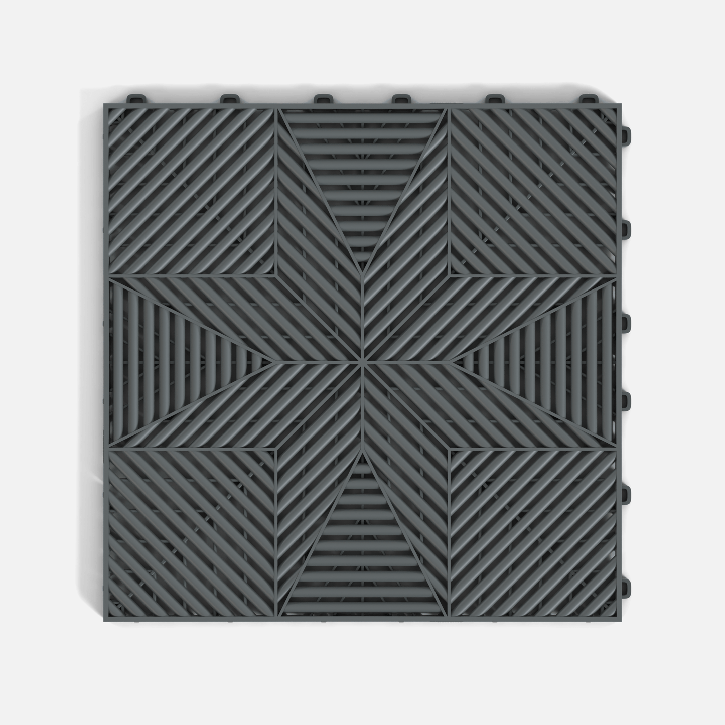 ULTRAFLUX Garage Floor Tile, Space Grey (16-Pack)