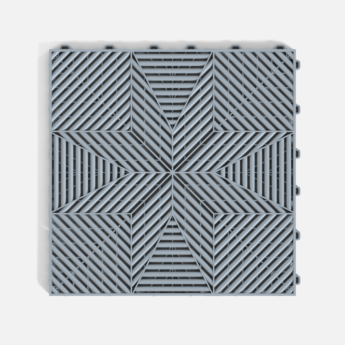 ULTRAFLUX Garage Floor Tile, Silver Grey (16-Pack)