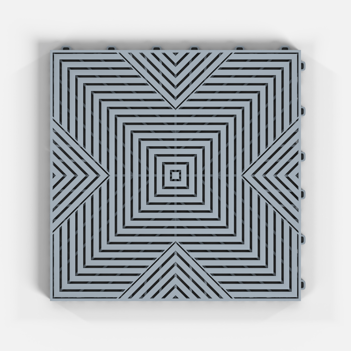 ULTRACORE Garage Floor Tile, Silver Grey (16-Pack)