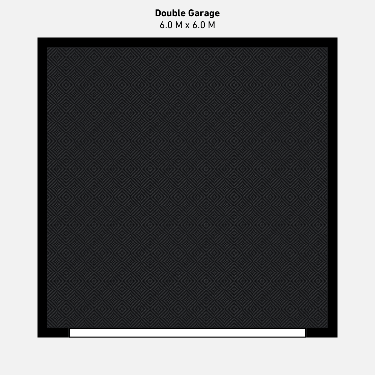 Double Garage Floor Kit, Single Colour