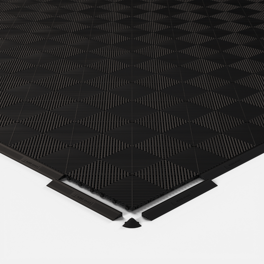 ULTRAGRID Garage Floor Tile, Jet Black (16-Pack)