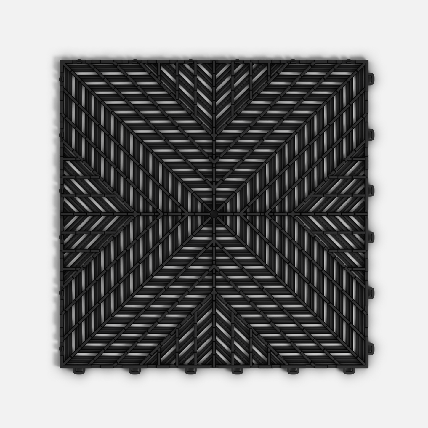 ULTRACORE Garage Floor Tile, Jet Black (16-Pack)