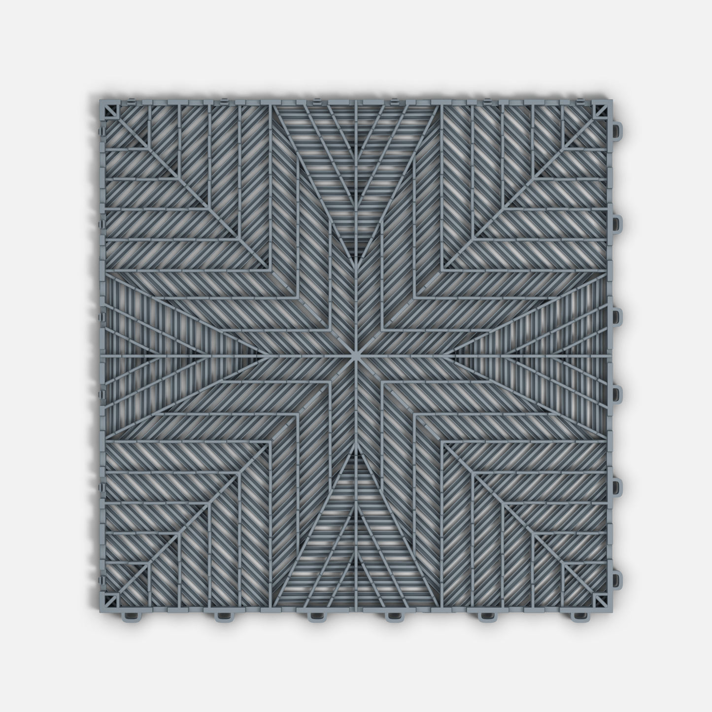 ULTRAFLUX Garage Floor Tile, Silver Grey (16-Pack)