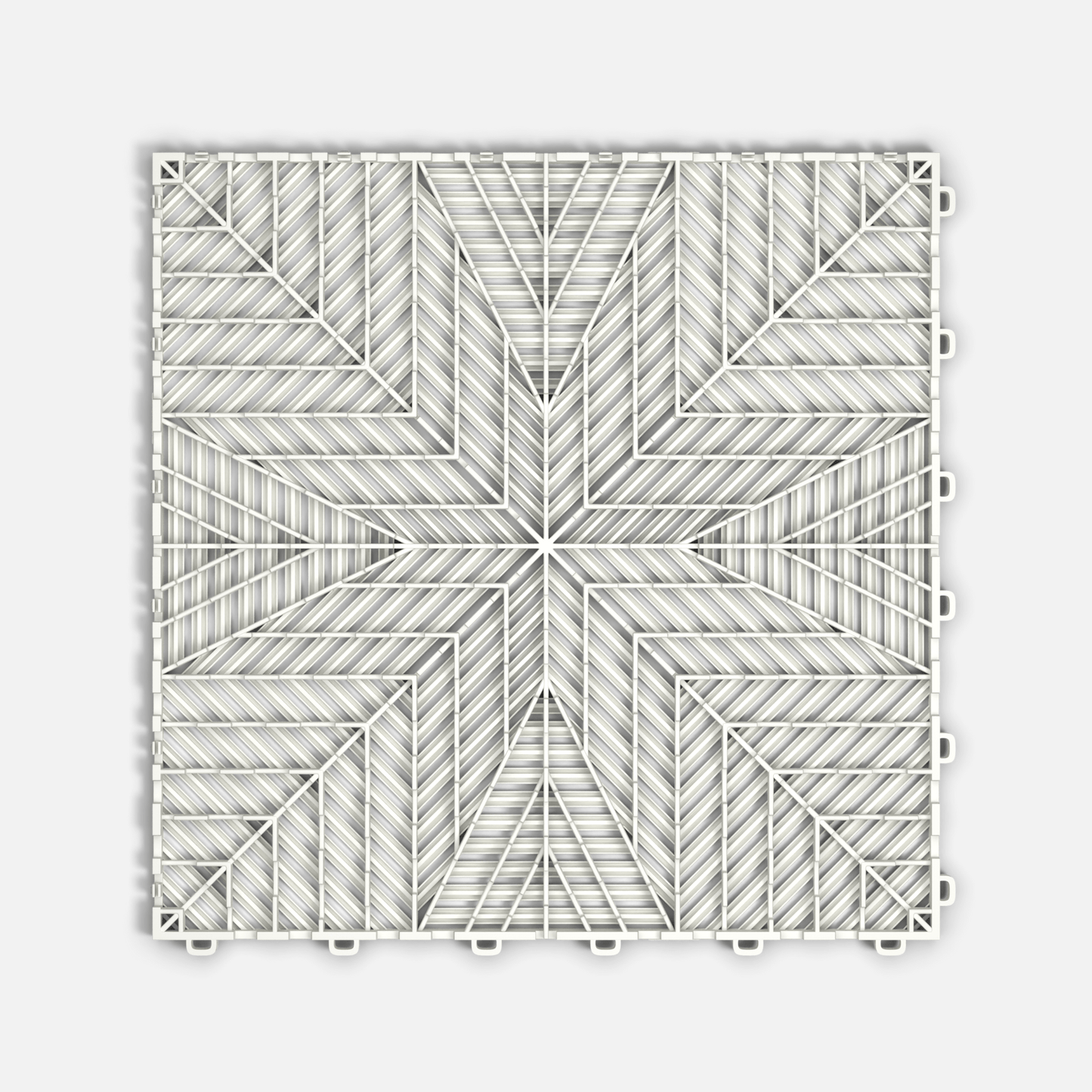 ULTRAFLUX Garage Floor Tile, Alpine White (16-Pack)