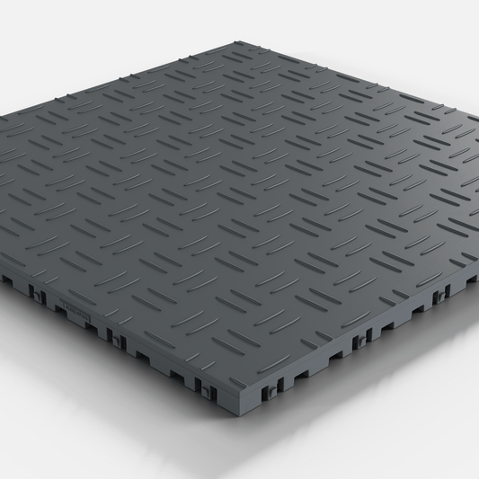 ULTRATUFF Garage Floor Tile, Stealth Grey (16-Pack)