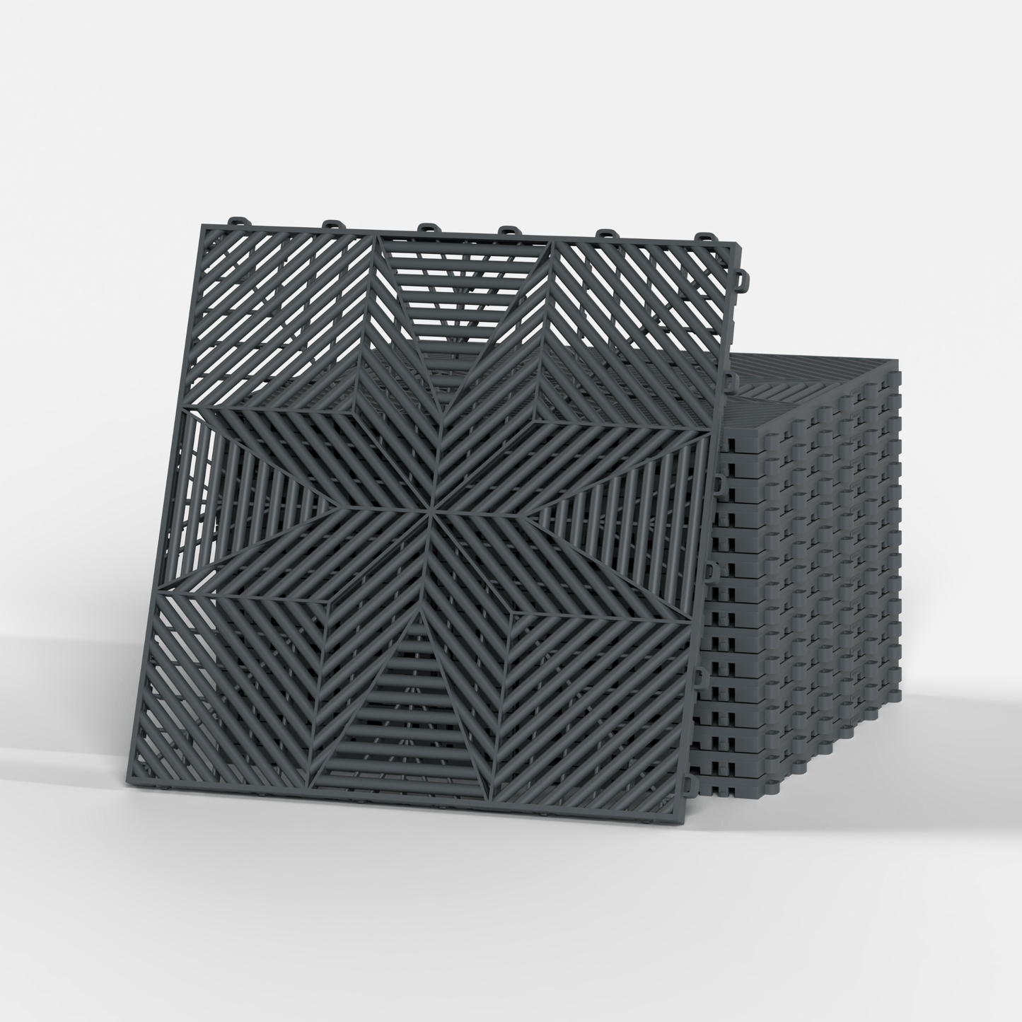 ULTRAFLUX Garage Floor Tile, Space Grey (16-Pack)