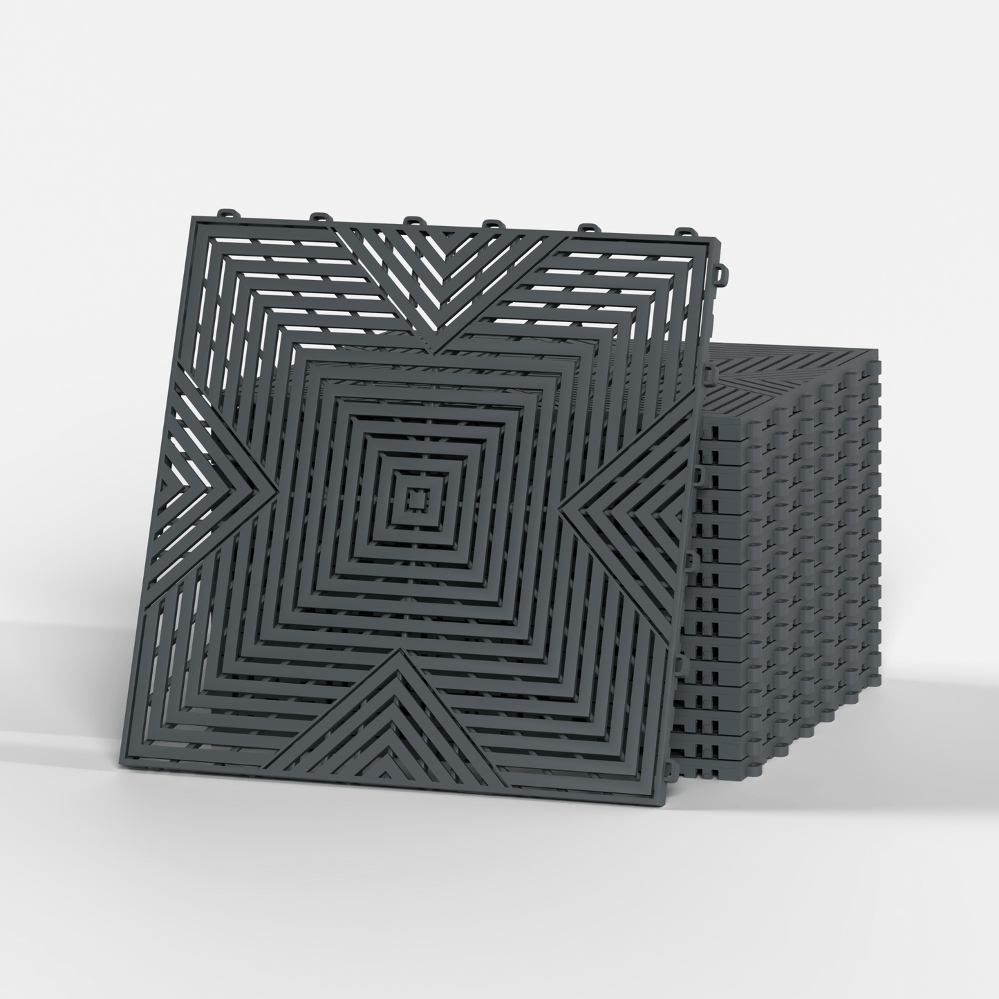 ULTRACORE Garage Floor Tile, Space Grey (16-Pack)