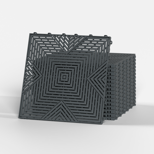ULTRACORE Garage Floor Tile, Space Grey (16-Pack)