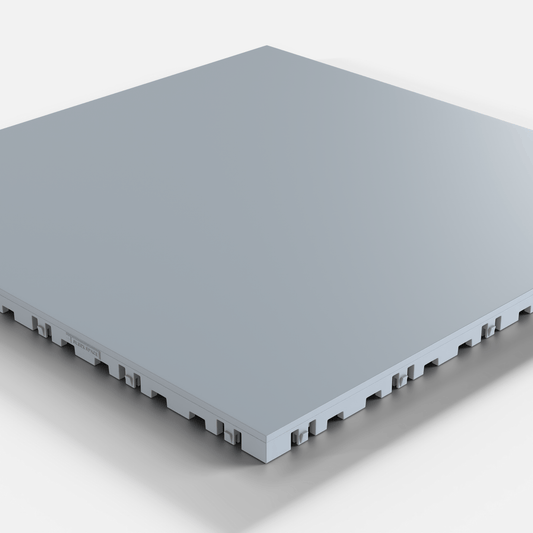 ULTRATONE Modular Floor Tile, Silver Grey (16-Pack)