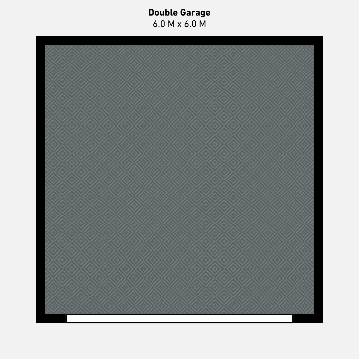 Double Garage Floor Kit, Single Colour