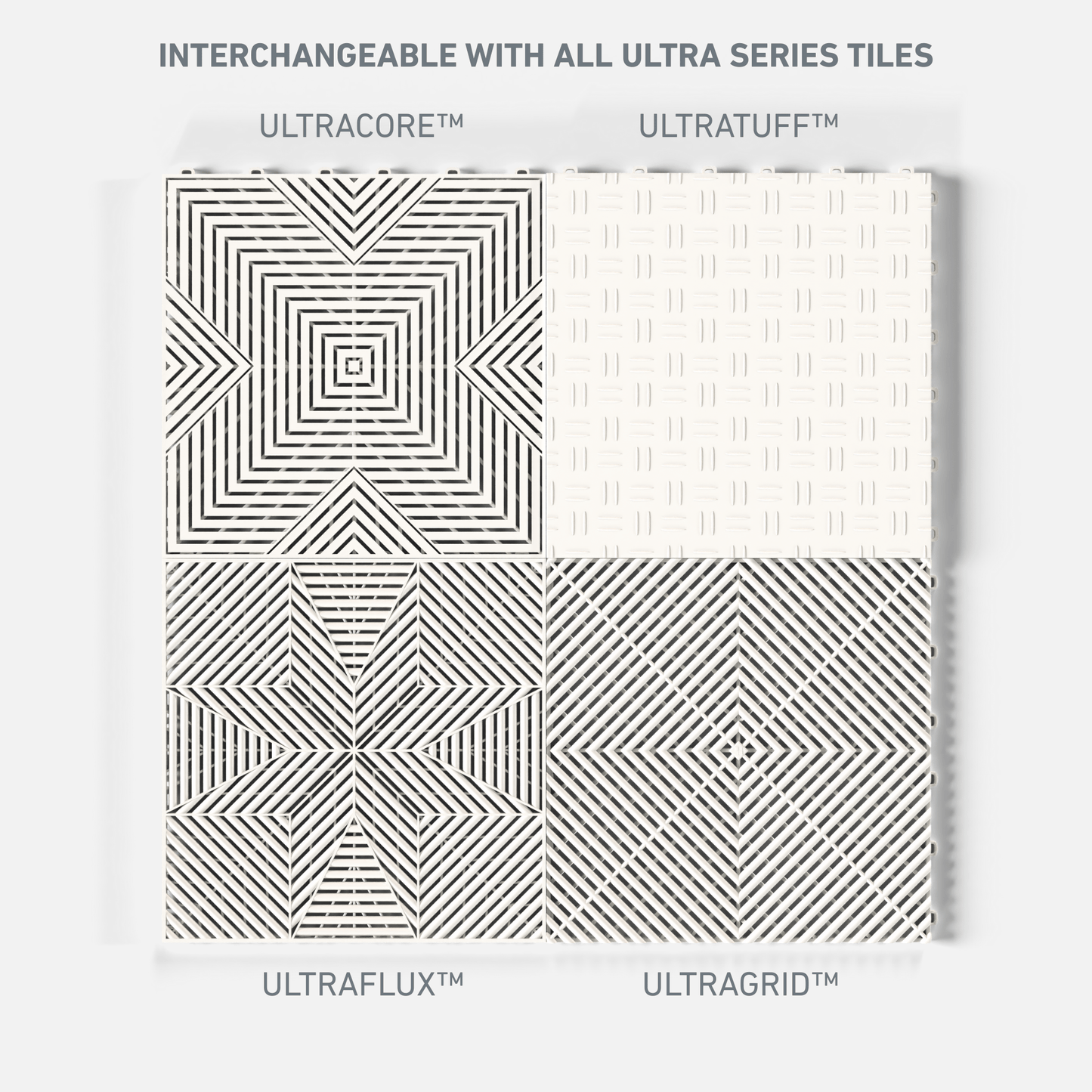 ULTRATUFF Garage Floor Tile, Alpine White (16-Pack)