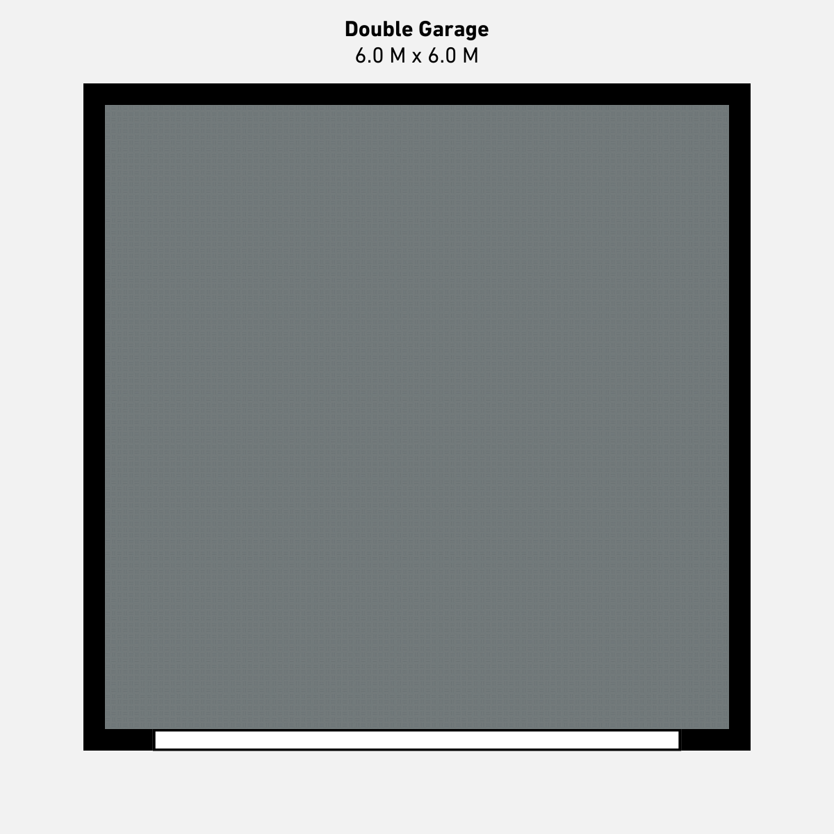 Double Garage Floor Kit, Single Colour
