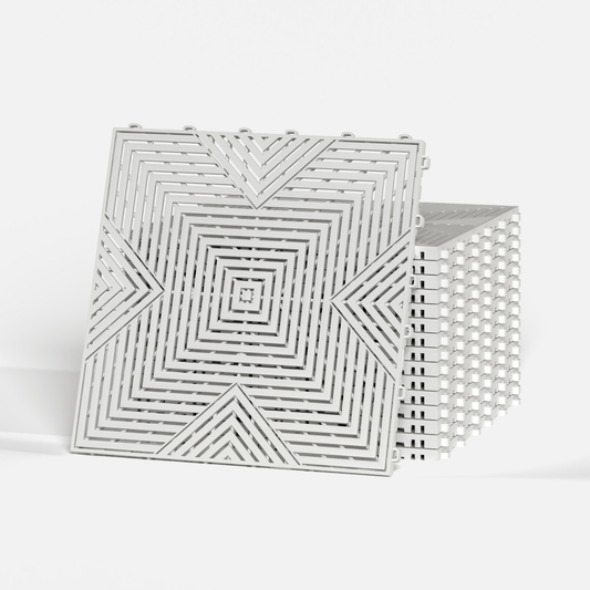 ULTRACORE Garage Floor Tile, Alpine White (16-Pack)