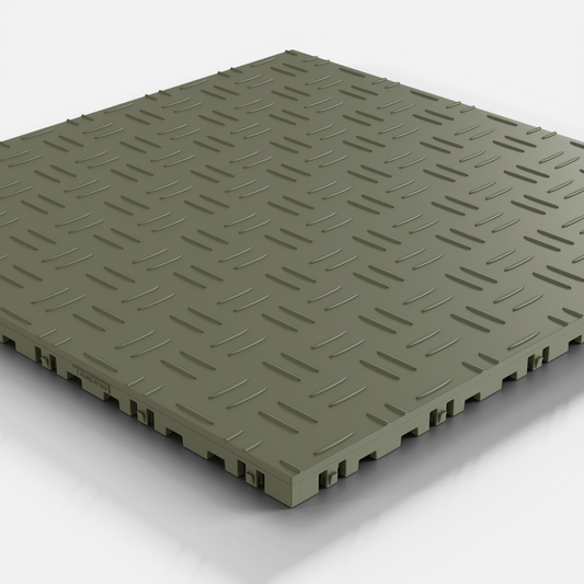 ULTRATUFF Garage Floor Tile, Tactical Olive (16-Pack)