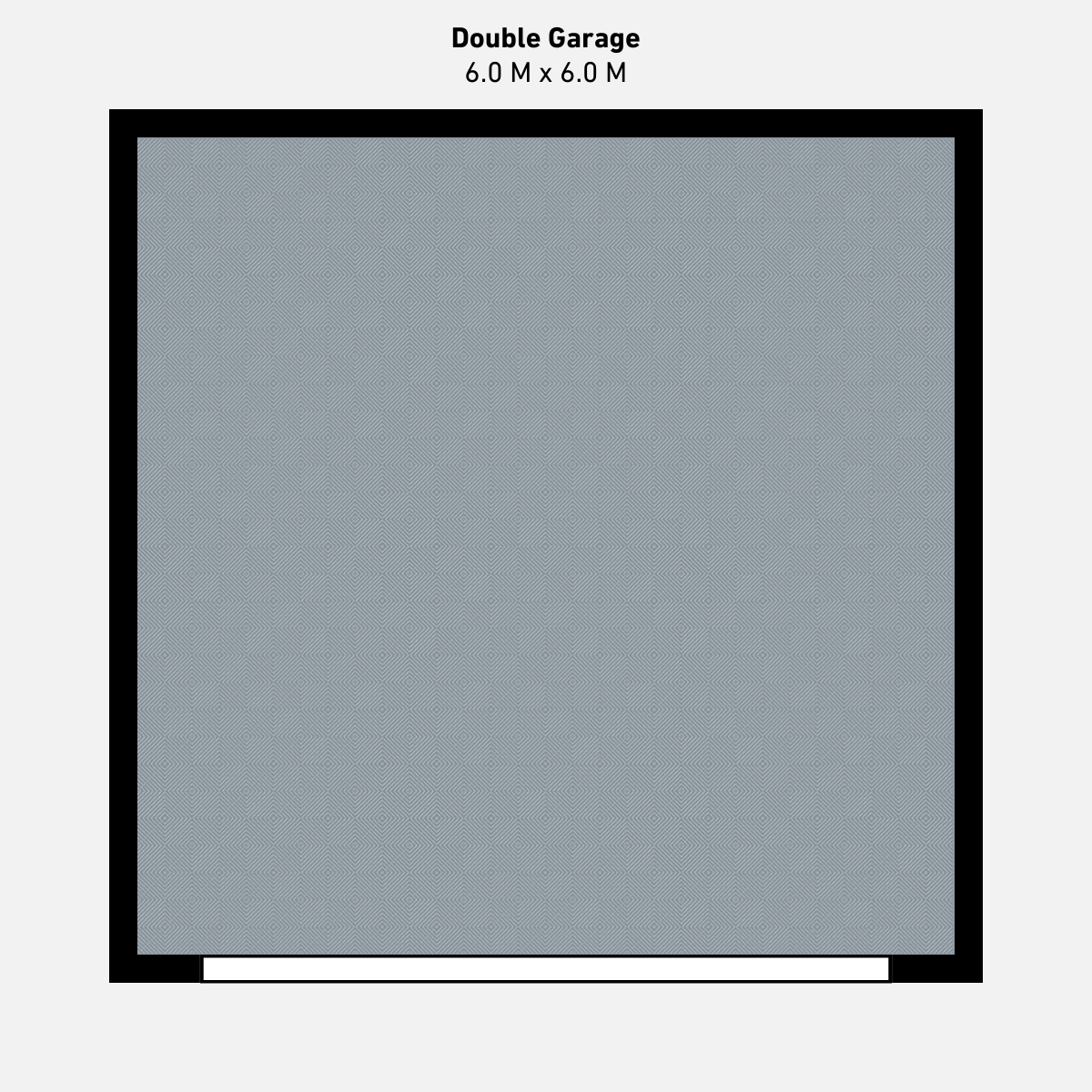Double Garage Floor Kit, Single Colour