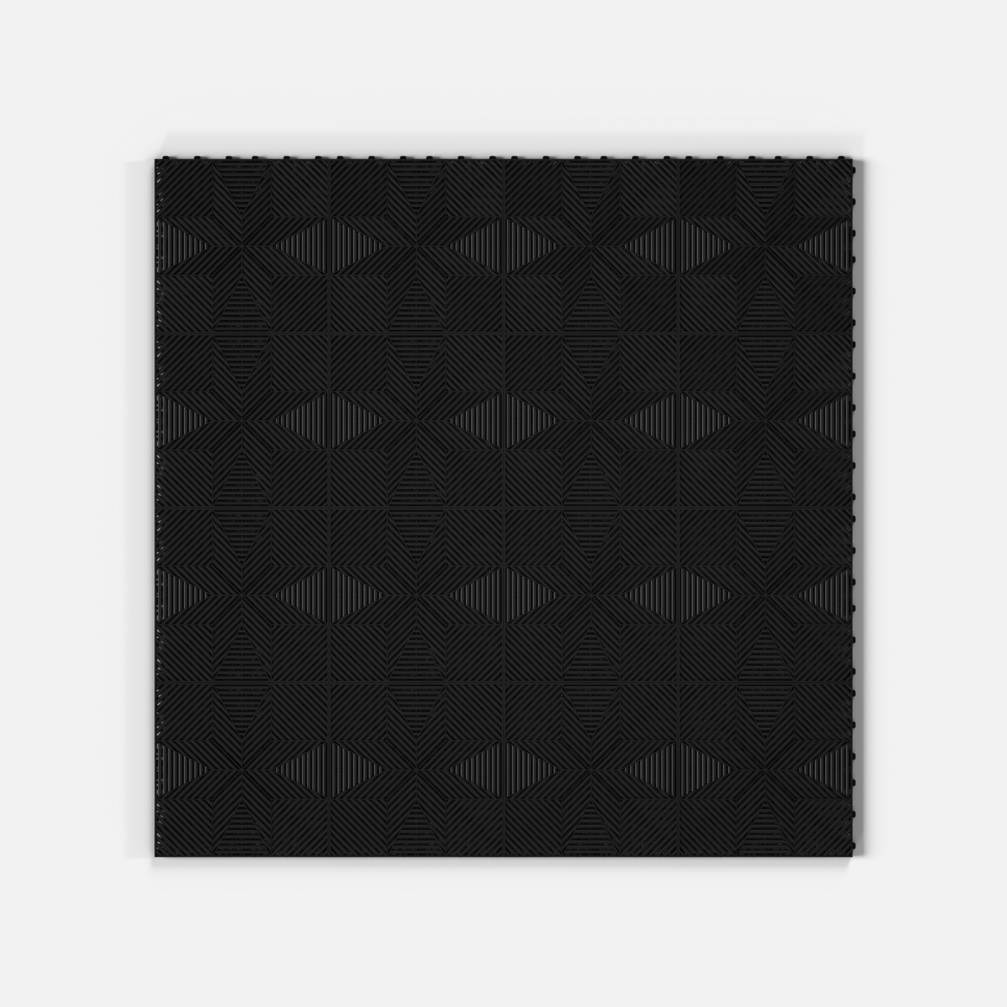 ULTRAFLUX Garage Floor Tile, Jet Black (16-Pack)