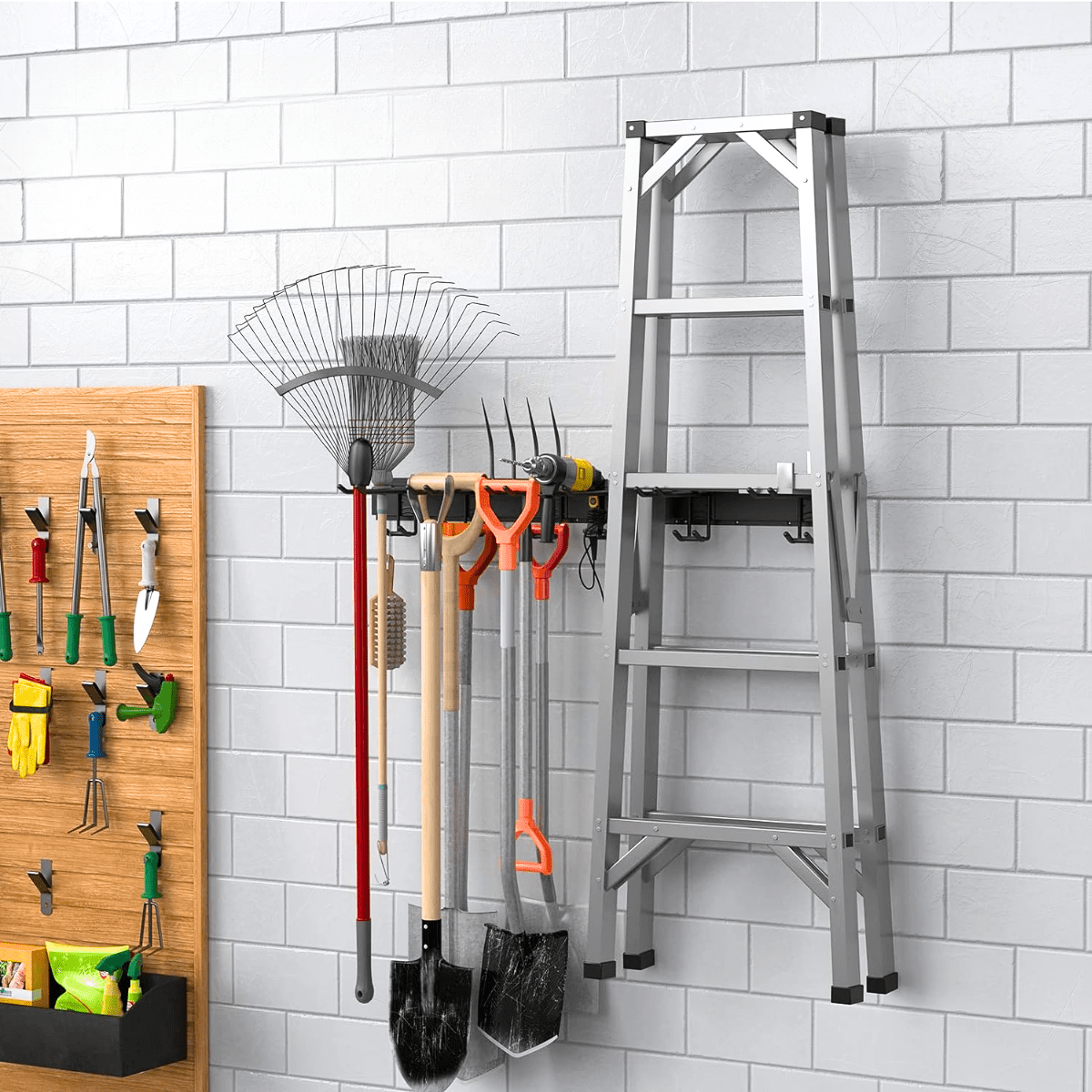 ULTRARACK Garden Tool Organiser & Storage Hooks, Black