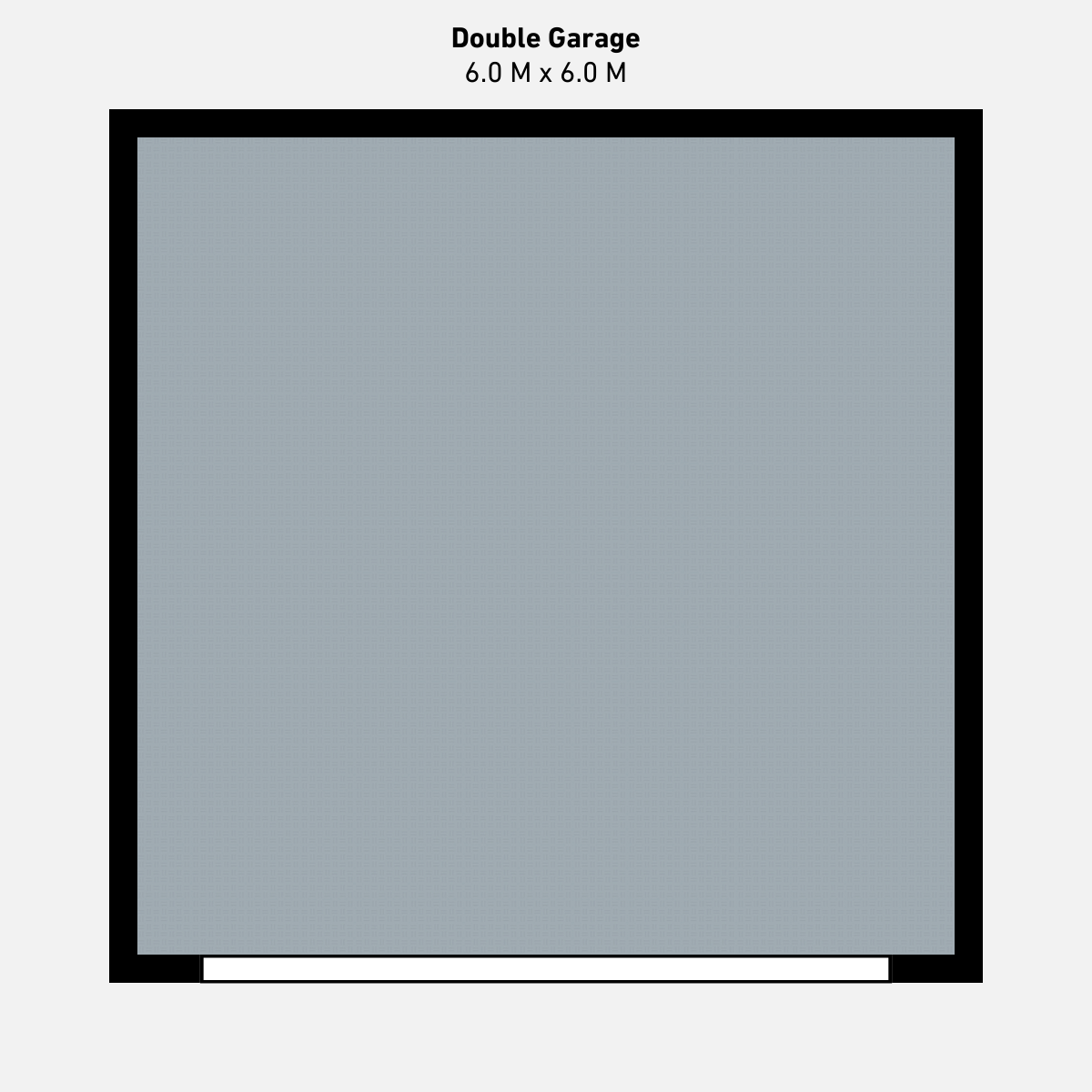 Double Garage Floor Kit, Single Colour