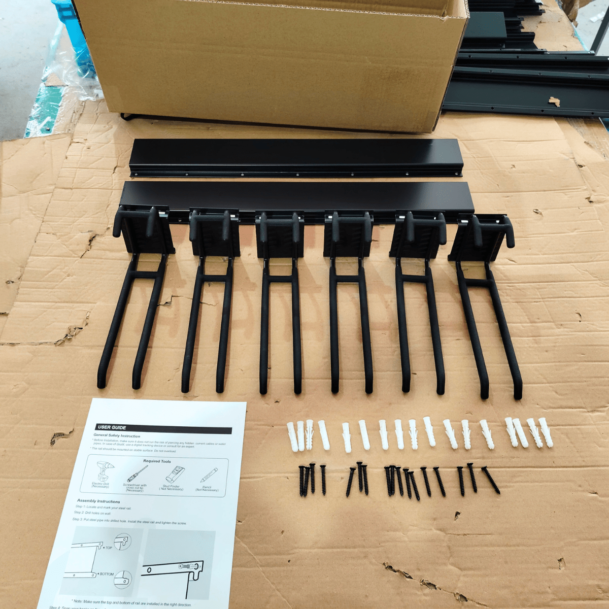 ULTRARACK Garden Tool Organiser & Storage Hooks, Black