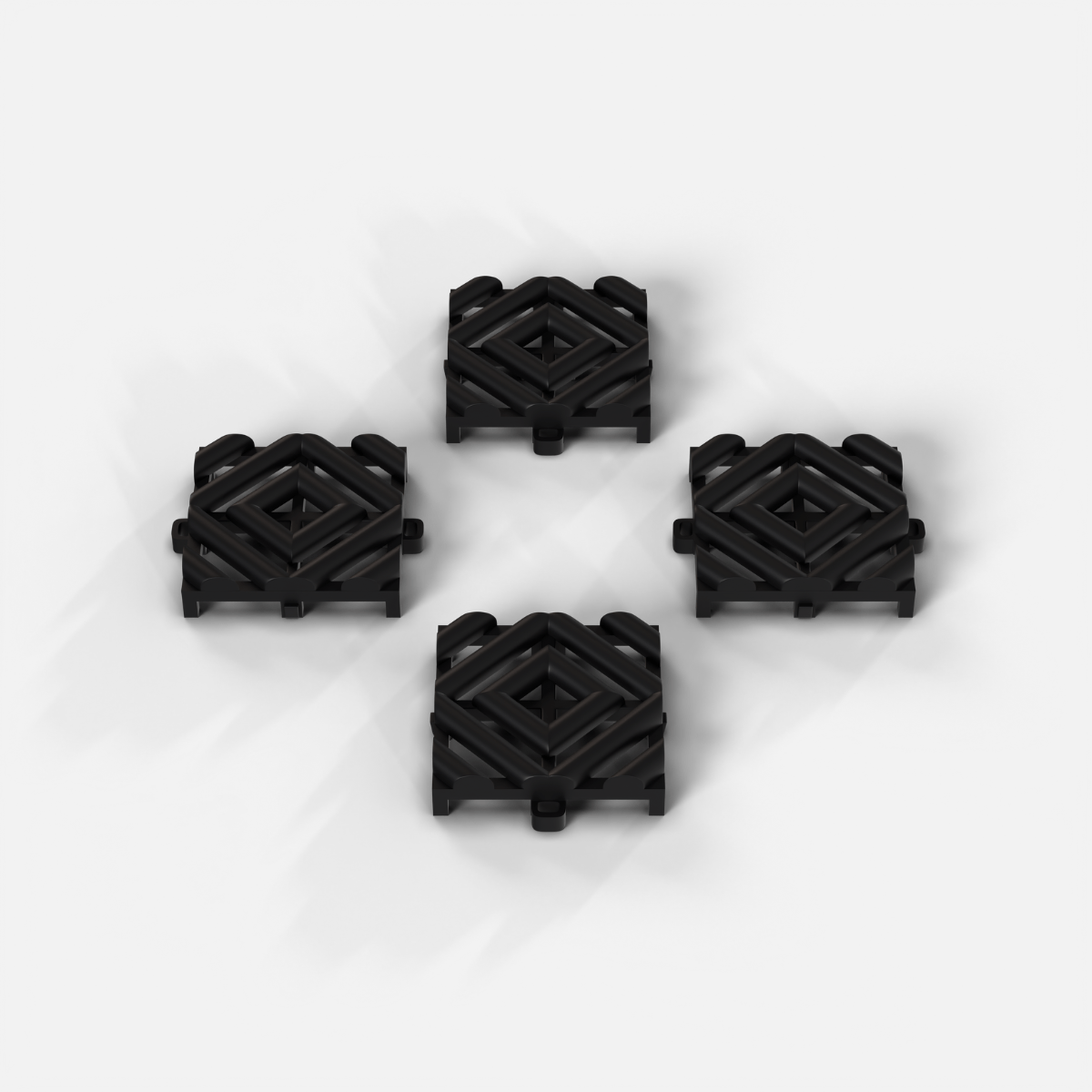 CORDLINK Cable Management, Jet Black (4PK)