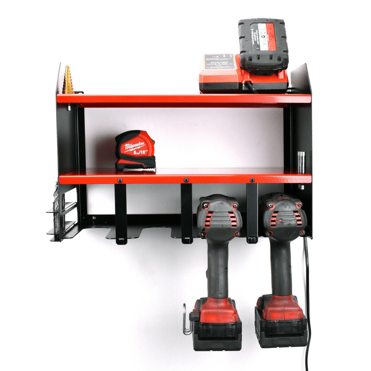 ULTRARACK Power Tool Organiser Wall Storage Rack, Red