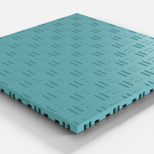 ULTRATUFF Garage Floor Tile, Turbo Teal (16-Pack)