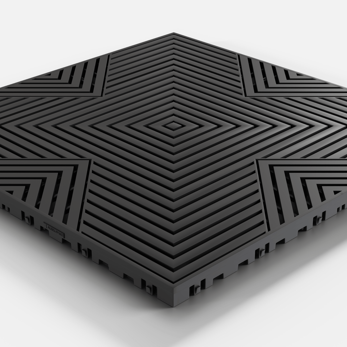 ULTRACORE Garage Floor Tile, Jet Black (16-Pack)