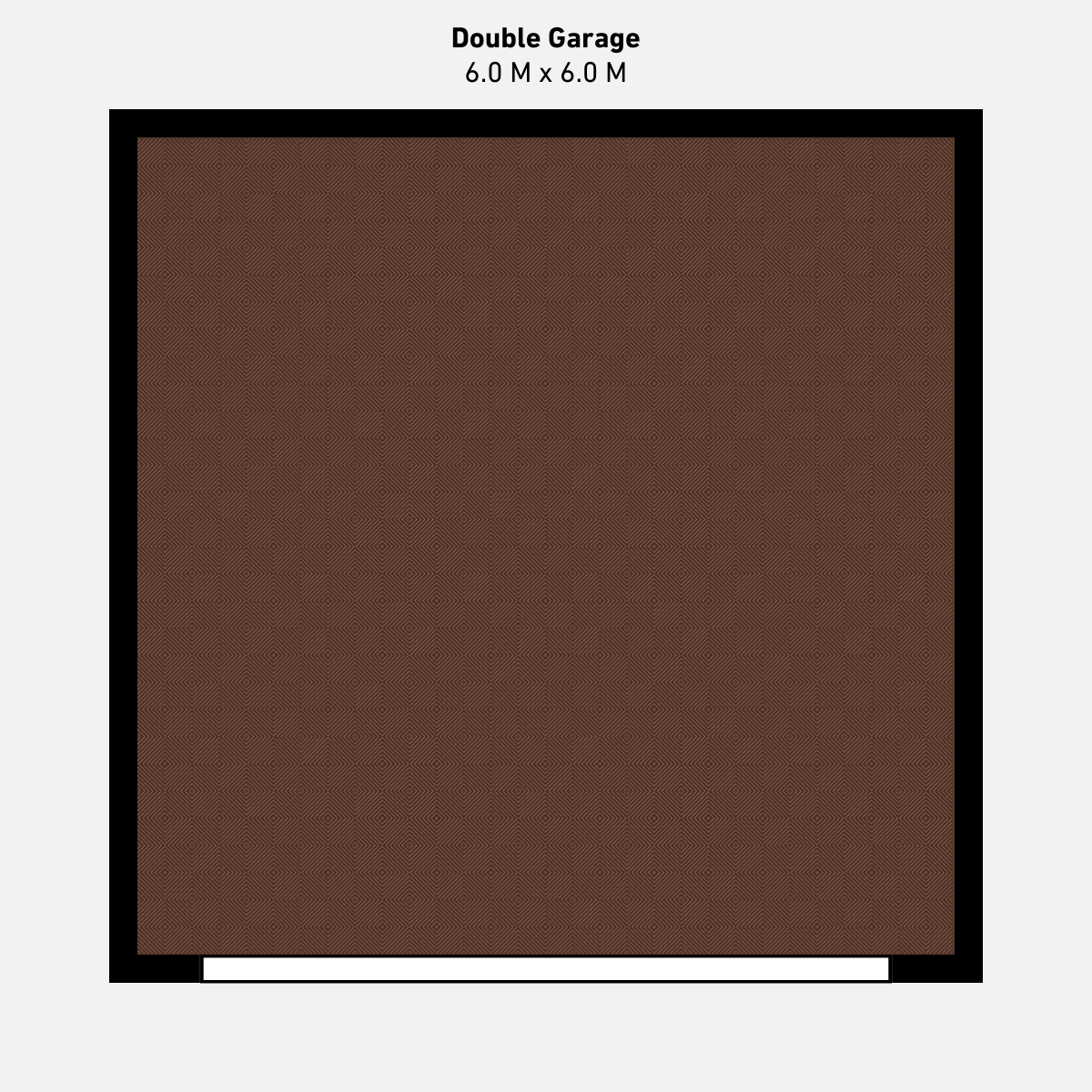 Double Garage Floor Kit, Single Colour