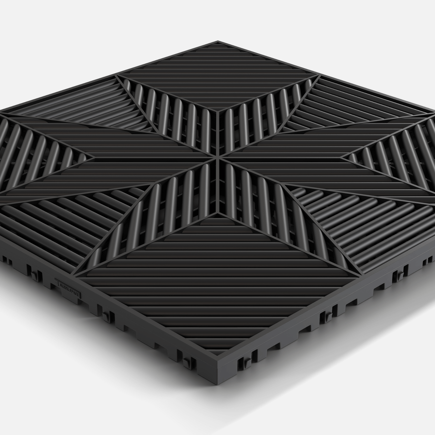 ULTRAFLUX Garage Floor Tile, Jet Black (16-Pack)