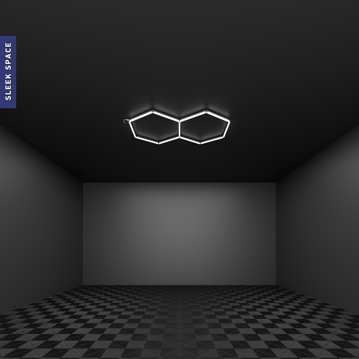 2-Grid Small Hexagon Light (1.7x1.0m, 66W)
