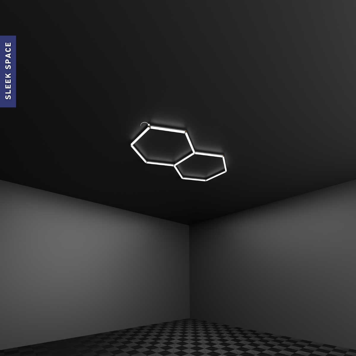2-Grid Small Hexagon Light (1.7x1.0m, 66W)