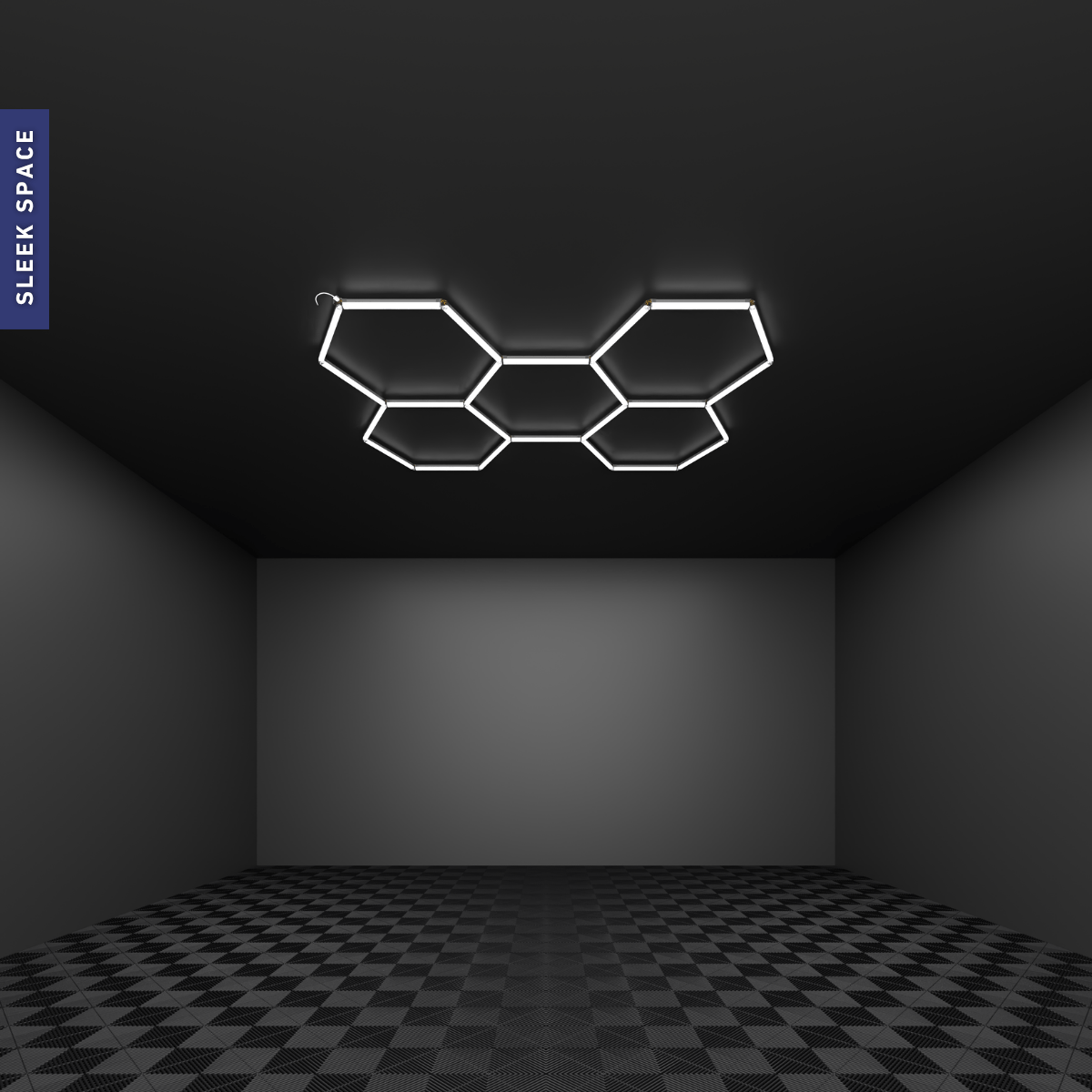 5-Grid Large Hexagon Light (3.0x2.1m, 192W)