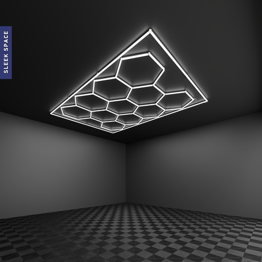 Hexagonal LED garage light