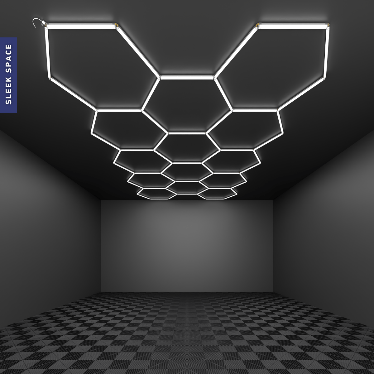 14-Grid Large Hexagon Light (5.2x3.0m, 456W)