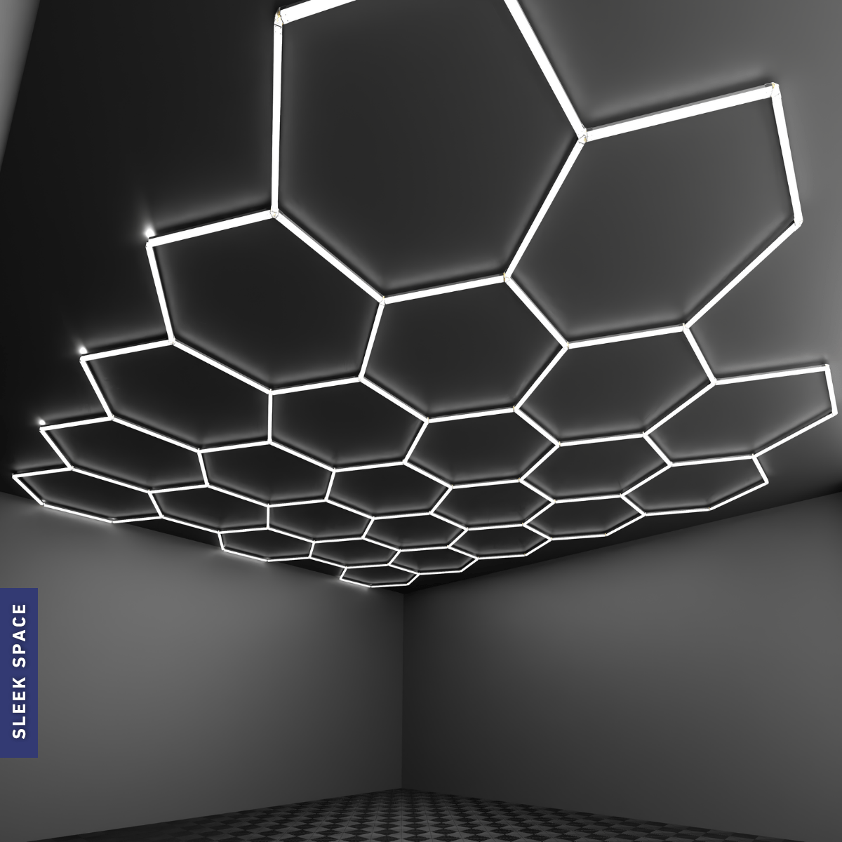 25-Grid Large Hexagon Light (5.7x4.8m, 752W)