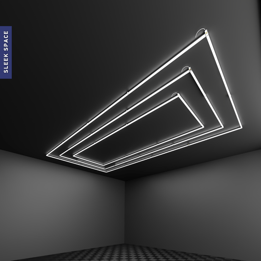 Hexagonal LED garage light