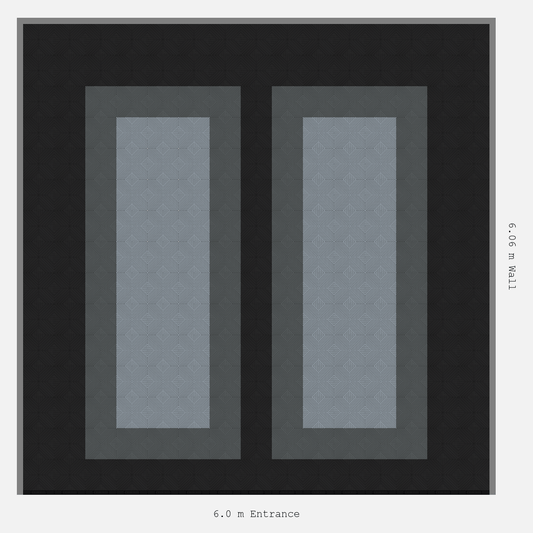 ULTRACORE Parking Bay Plain Infill Design Base: Jet Black - Outline: Space Grey - Infill: Silver Grey