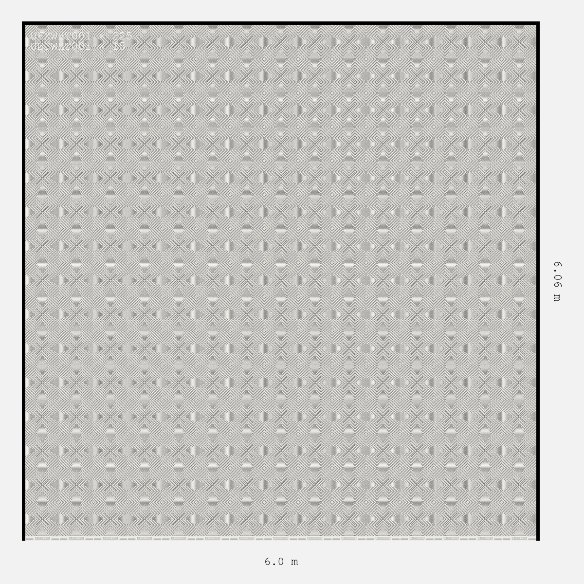 ULTRAFLUX Plain Design Double Garage 6 x 6 M Alpine White