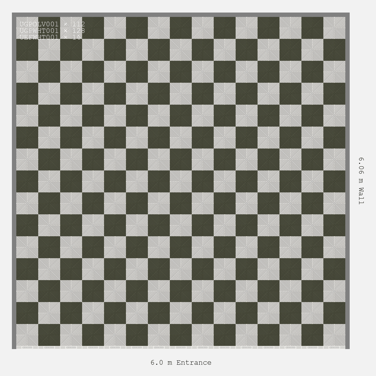 ULTRAGRID Chequer Design Alpine White Accent Tactical Olive