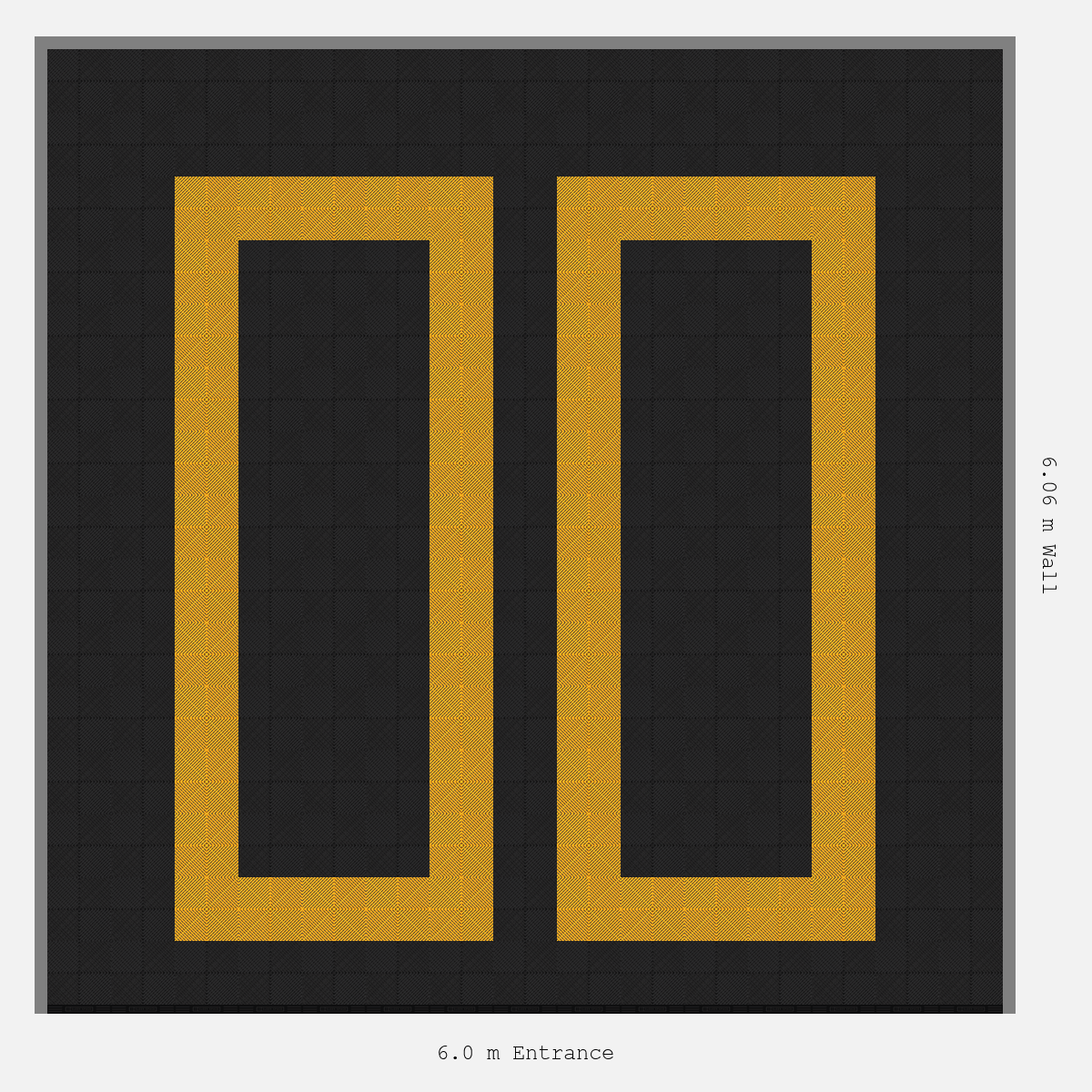 ULTRAGRID Parking Bay Plain Infill Design Base: Jet Black - Outline: Speed Yellow - Infill: Jet Black